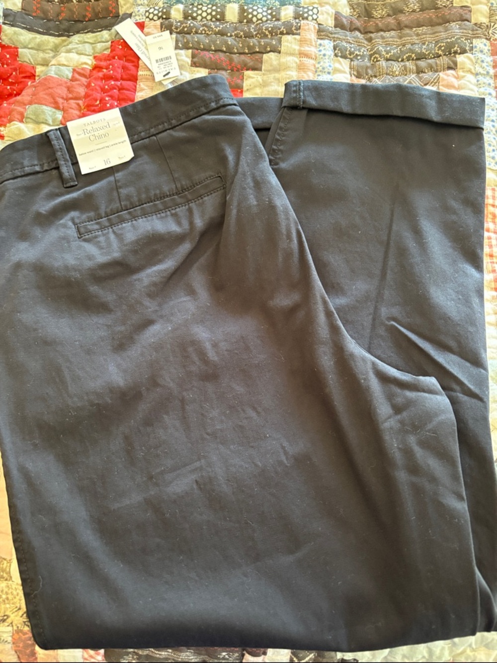Talbots Navy Ankle-Length Women's Chino Pants